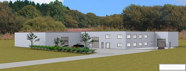 Neubau einer Lagerhalle in Detmold