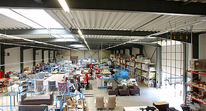 Neubau einer Produktionshalle für Sitzmöbel in Sennelager