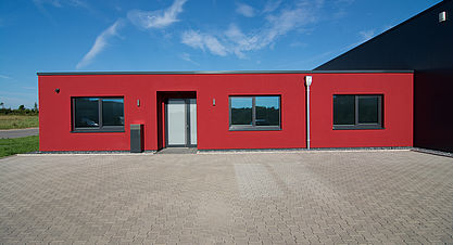 Neubau eines Bürogebäudes mit Lagerhalle - Ansicht Verwaltungsgebäude