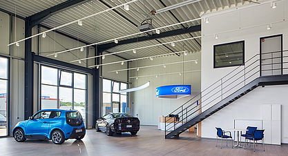 Neubau eines Ford Nutzfahrzeugcenters in Steinheim