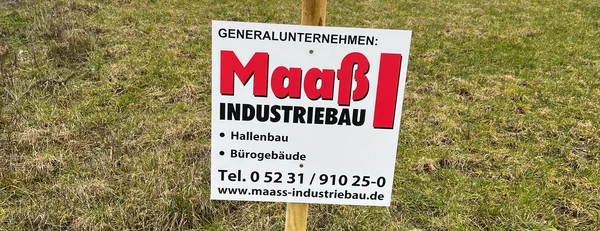Bauschild Maaß Industriebau Bauschild Maaß Industriebau