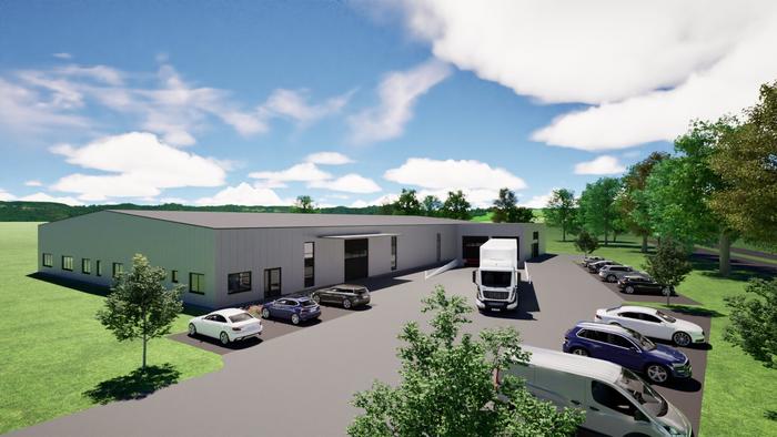Neue Produktions- und Lagerhalle in Gütersloh